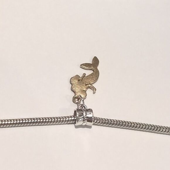 Silver Gold‎ Purple Mermaid Dangle Charm for Pandora Style Bracelet - Picture 3 of 4